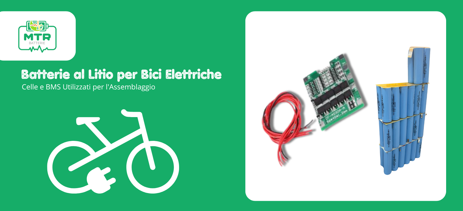 Batterie al Litio per Bici Elettriche: Celle e BMS Utilizzati per l’Assemblaggio